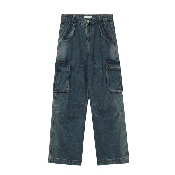 Belisario - Wide Leg Distressed Jeans for Men