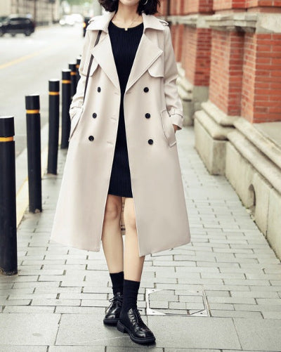 Emily - Button Placket Coat for Women - Effortless & Sophisticated