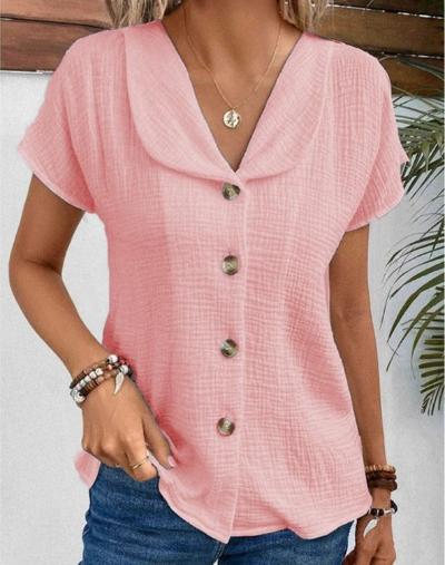 Chloe - Casual V-Neck Breathable Blouse