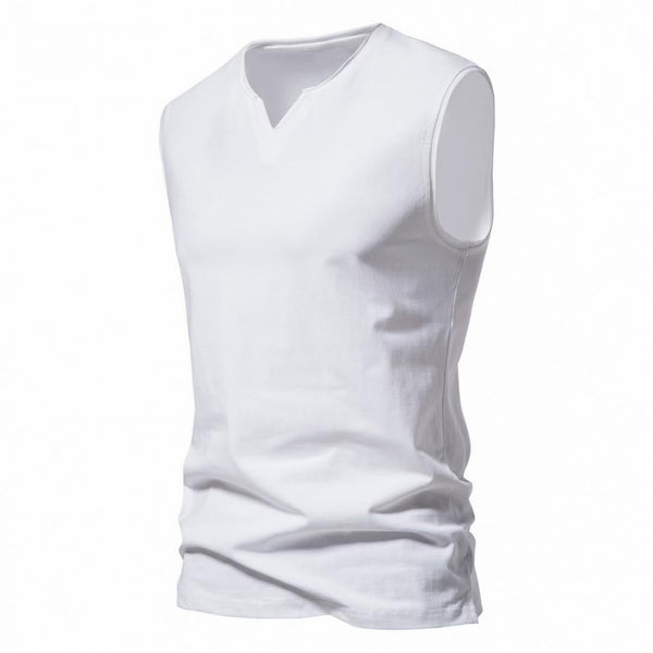 Pax - Men's V-Neck Plain Tank Top