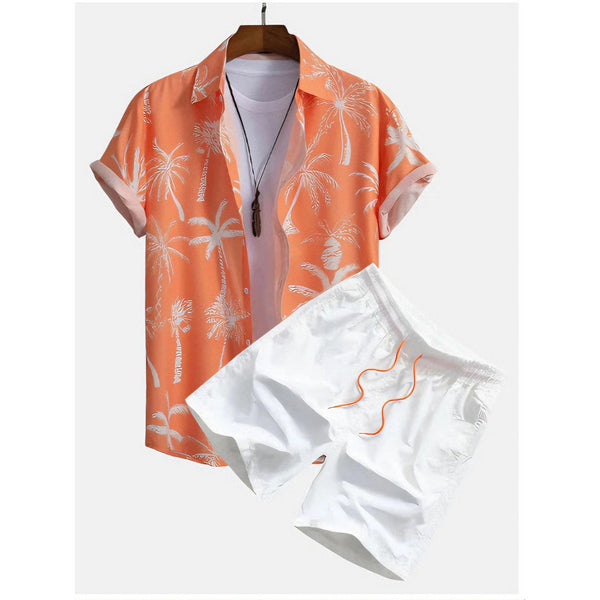 Mateo - Printed Casual Shirt & Shorts Set