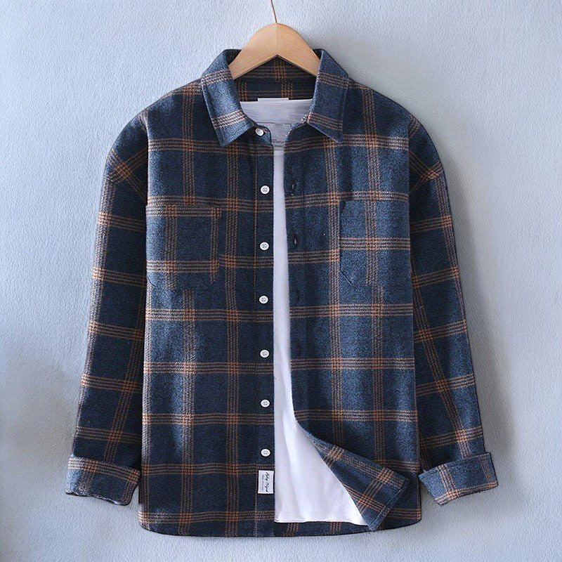 Johnny - Classic Collared Flannel Shirts