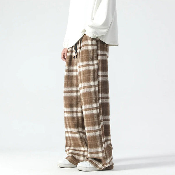 Raphael - Men's Relaxed Plaid Pants