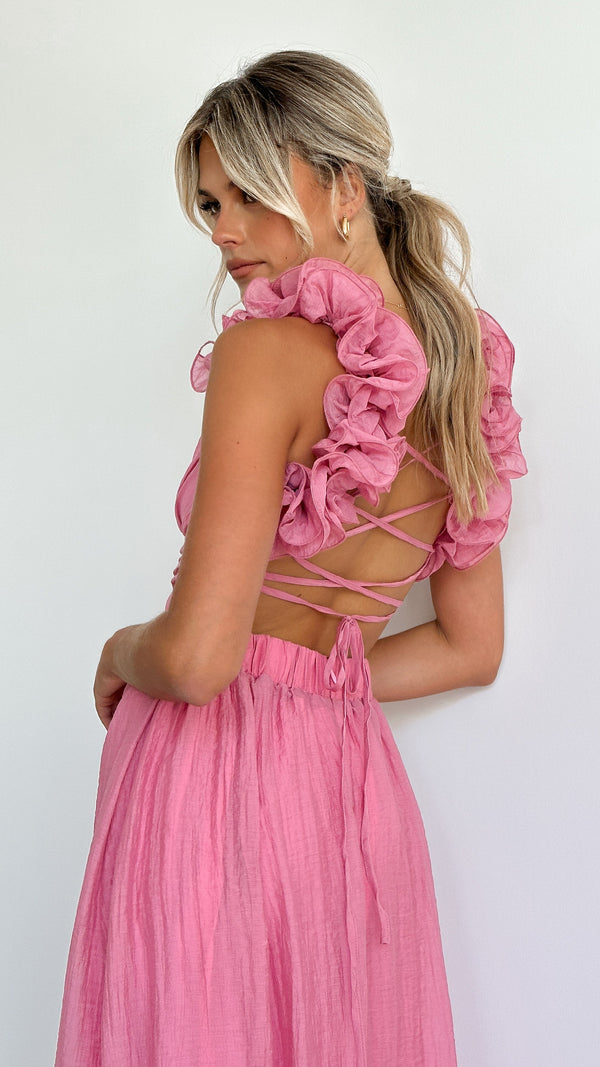 Trisha - Ruffled Back Summer Dresses