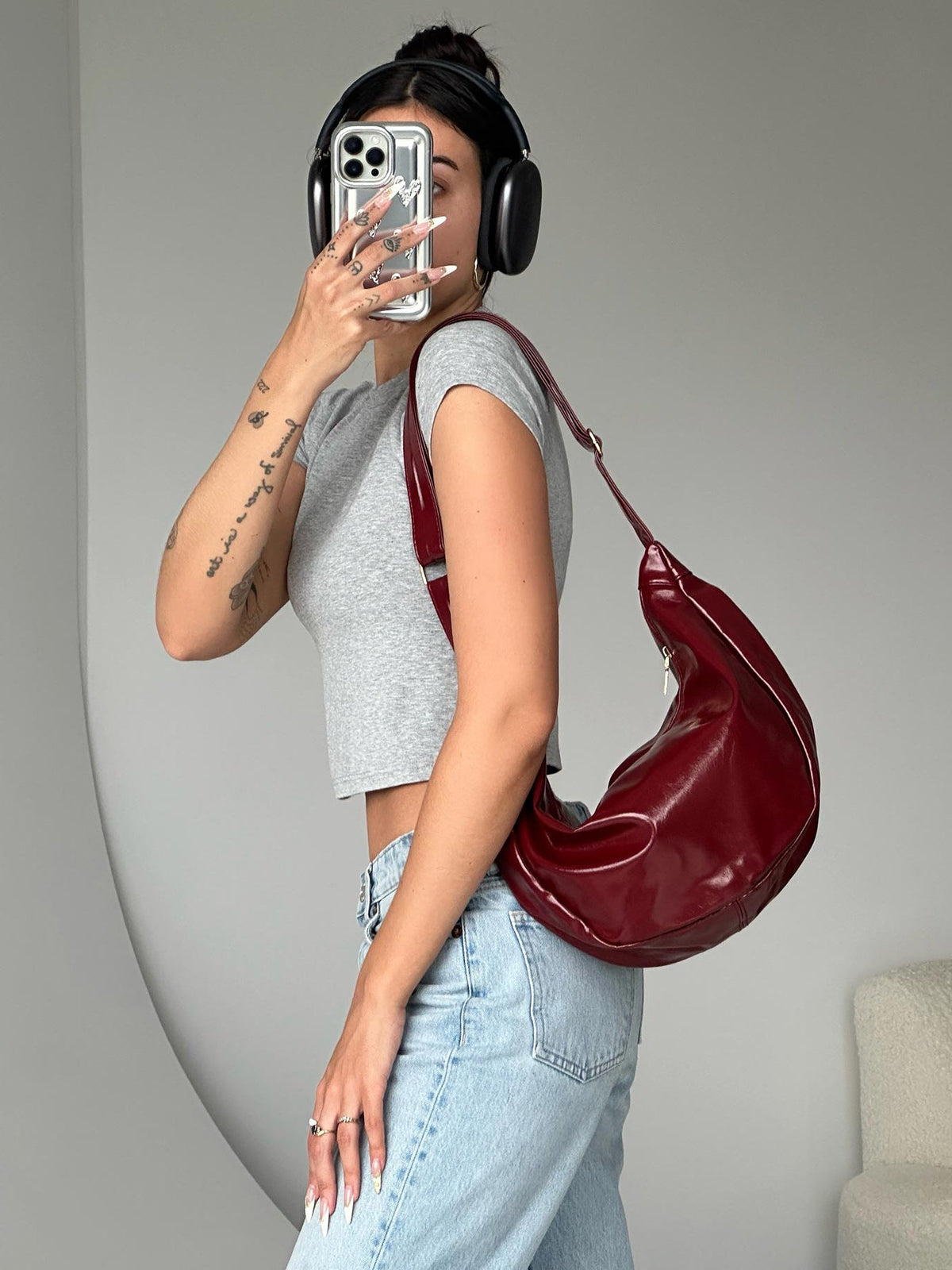 Elaine - Ransom Shoulder Bag Red