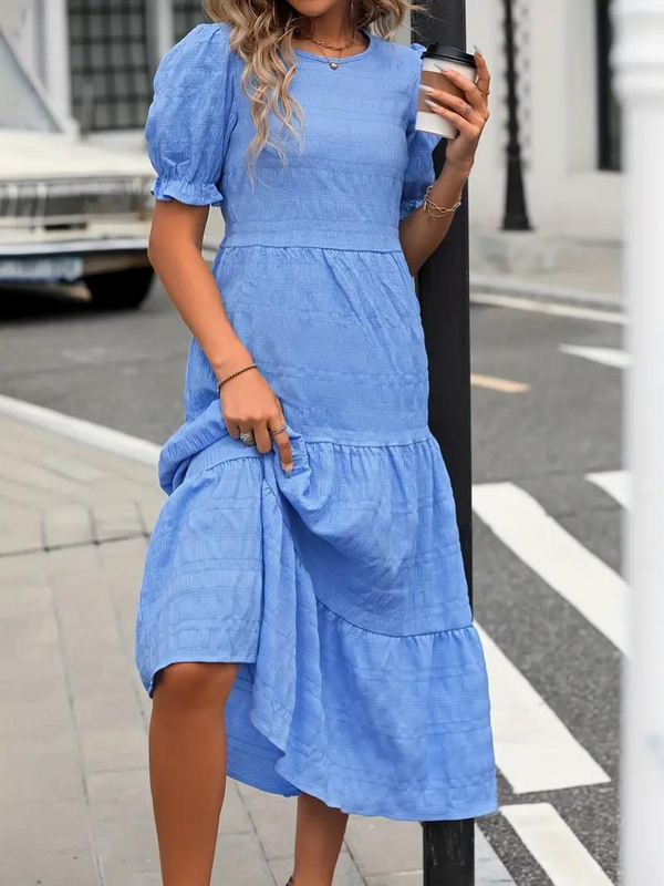 Dinah - Puff Sleeve Maxi Dress