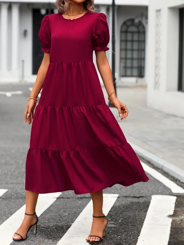 Dinah - Puff Sleeve Maxi Dress