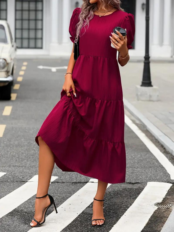 Dinah - Puff Sleeve Maxi Dress