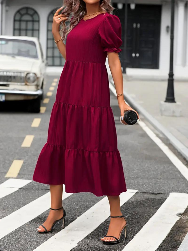 Dinah - Puff Sleeve Maxi Dress