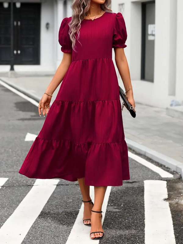 Dinah - Puff Sleeve Maxi Dress