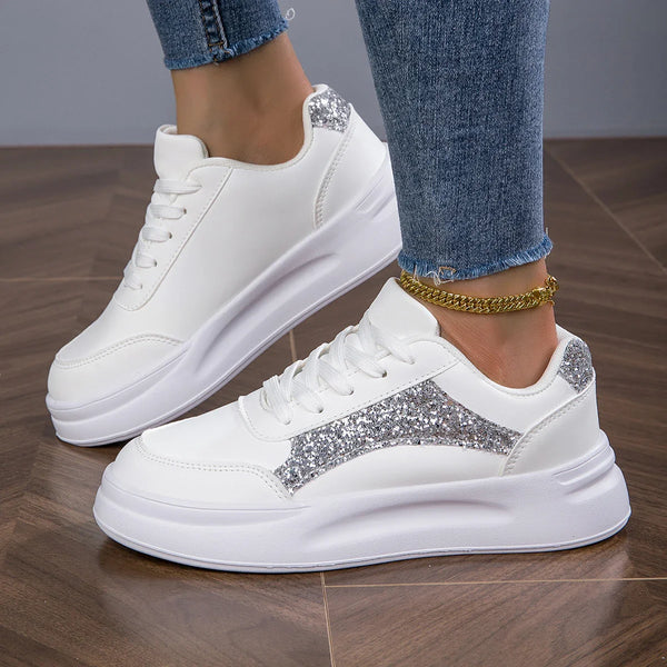 Ambry - Chic White Sneakers