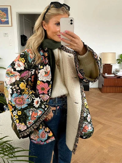 Naomi - Flower Print Jacket