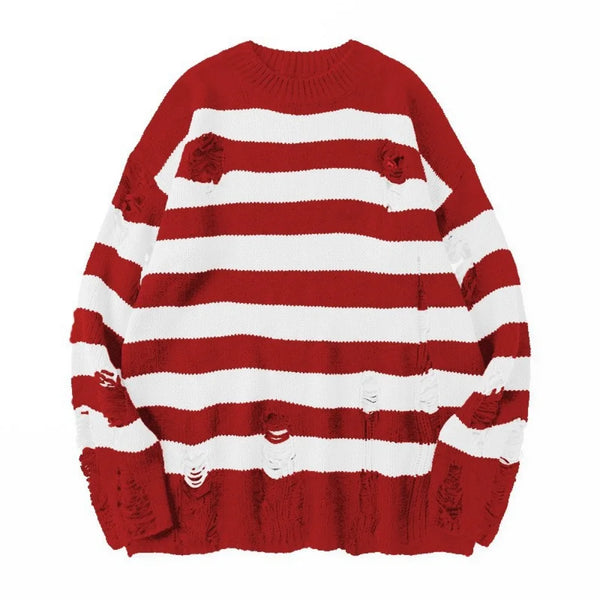 Elmo - Stripe Ripped Sweater