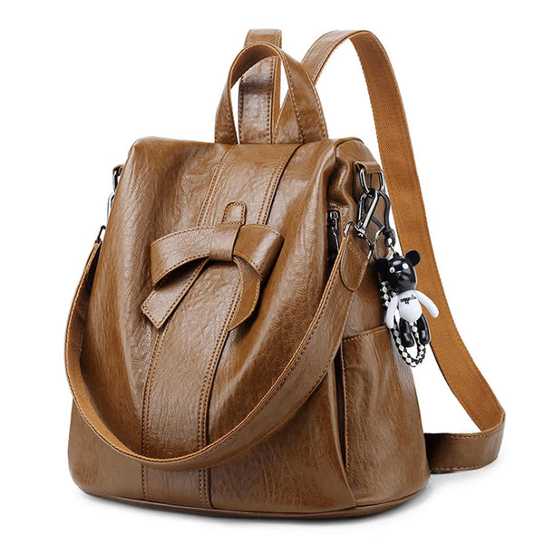 Rhiana - Women's Backpack with Bow Design