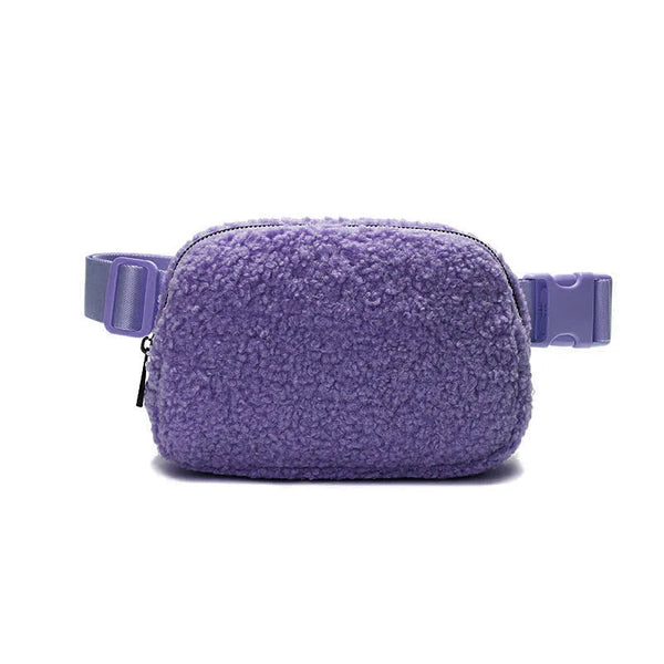 Jhovy - Casual Plush Crossbody Waist Bum Bag