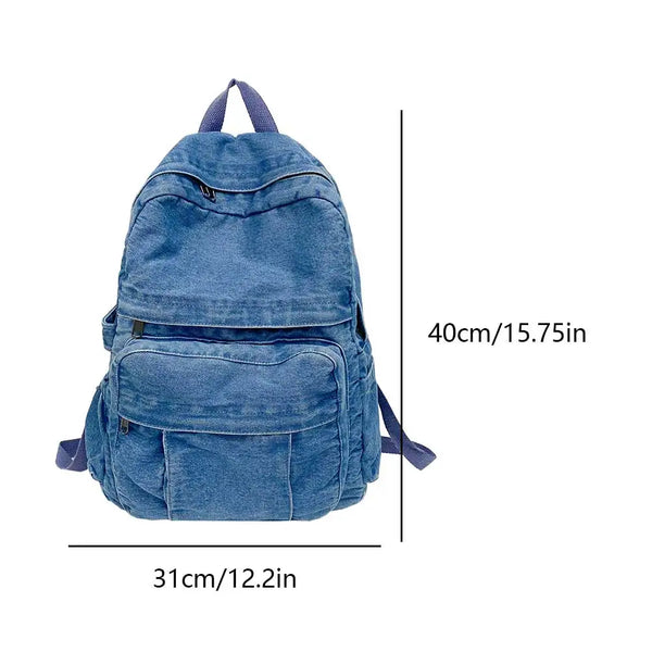 Darlyn - Large Capacity Vintage Denim Backpack