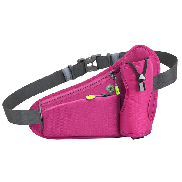 Gerelie - Sports Hydration Crossbody Bum Bag with Water Bottle Holder