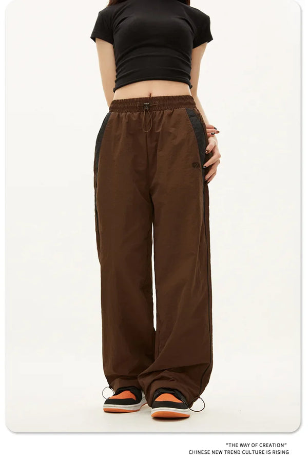 Juno - Urban Contrast Trim Wide Leg Pants