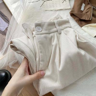 Rebekah - High Waist Corduroy Pants for Women