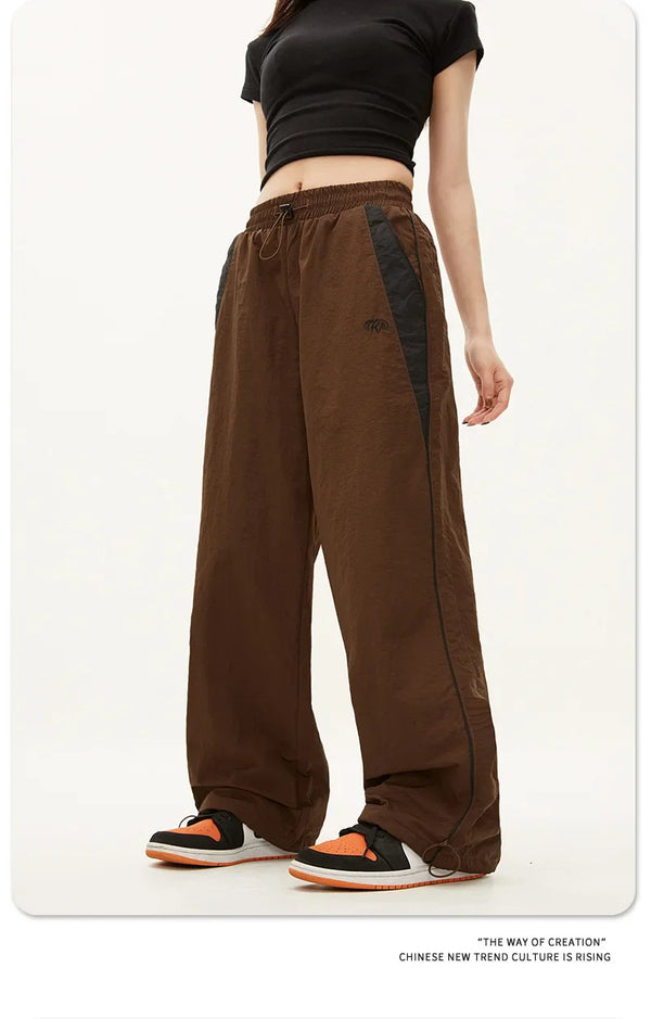 Juno - Urban Contrast Trim Wide Leg Pants