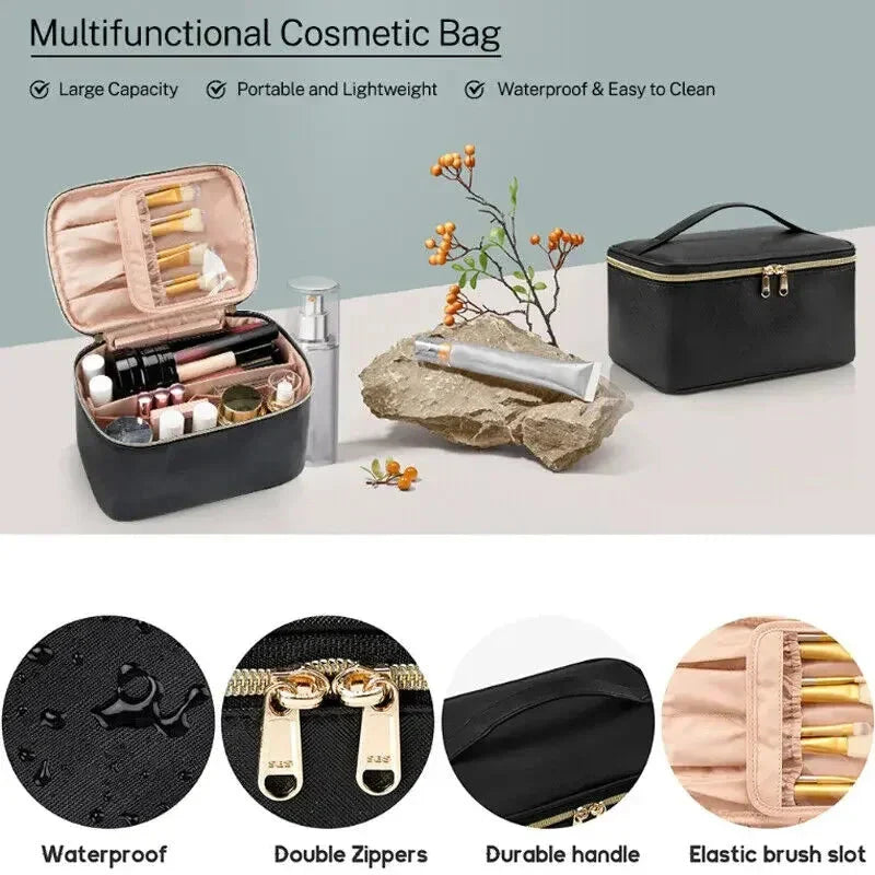 Sassie - Women's Portable Travel Cosmetic Makeup Bag