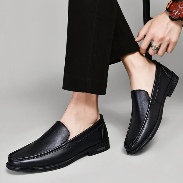 Edgar - Workwear Black Shoes