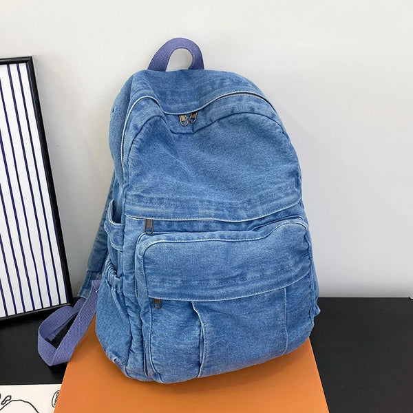 Darlyn - Large Capacity Vintage Denim Backpack