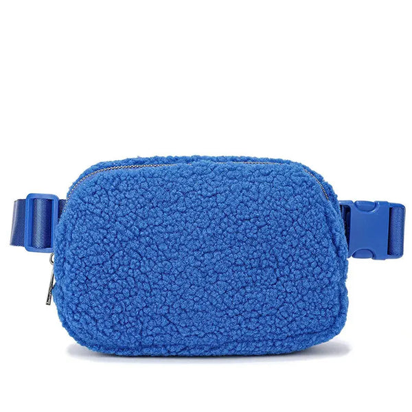 Jhovy - Casual Plush Crossbody Waist Bum Bag