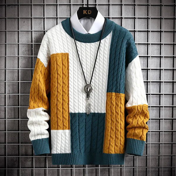 Isandro - Harajuku Knit Pullover for Men