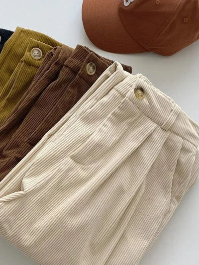 Rebekah - High Waist Corduroy Pants for Women