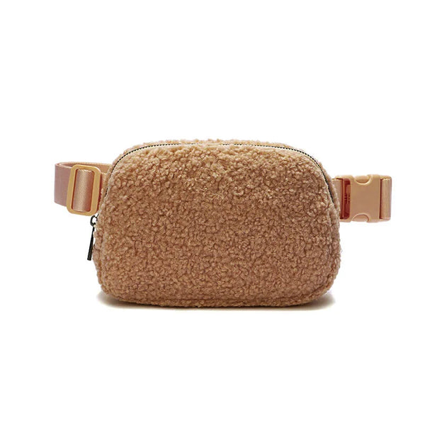 Jhovy - Casual Plush Crossbody Waist Bum Bag