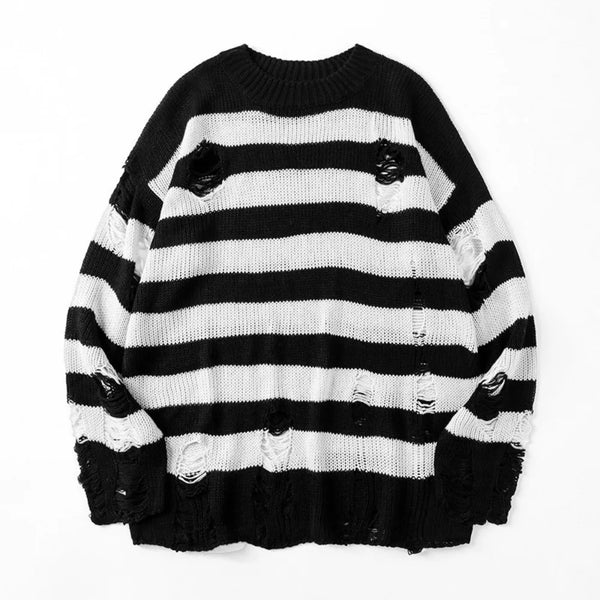 Elmo - Stripe Ripped Sweater