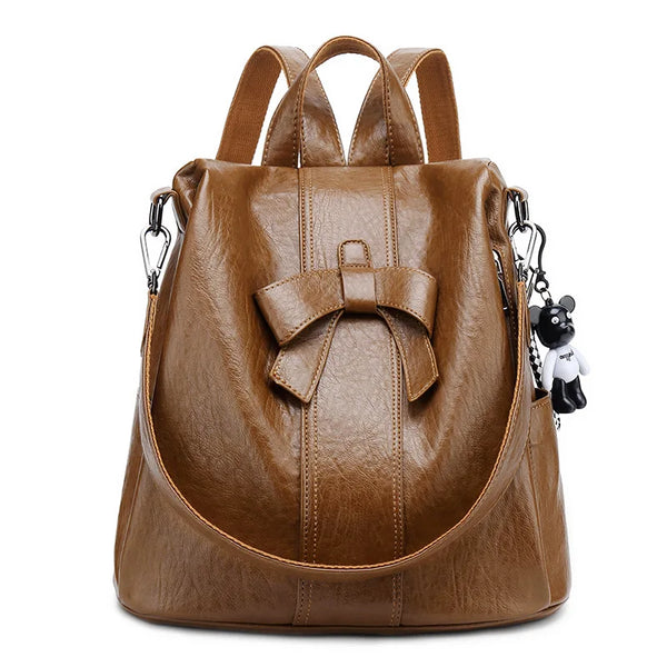 Rhiana - Women's Backpack with Bow Design