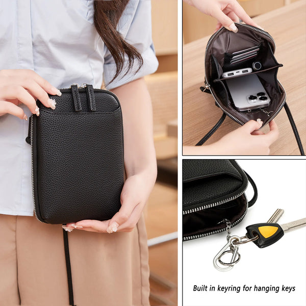 Khristine - Small Compact Chic Crossbody Phone Bag