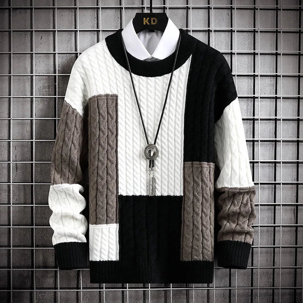 Isandro - Harajuku Knit Pullover for Men