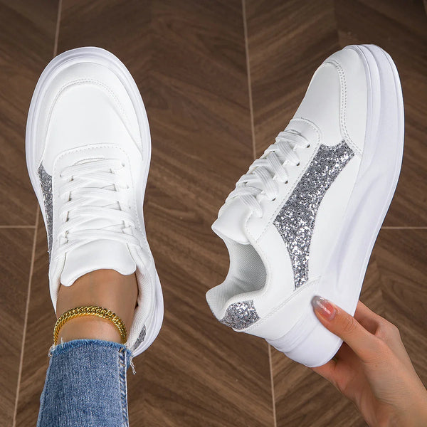 Ambry - Chic White Sneakers