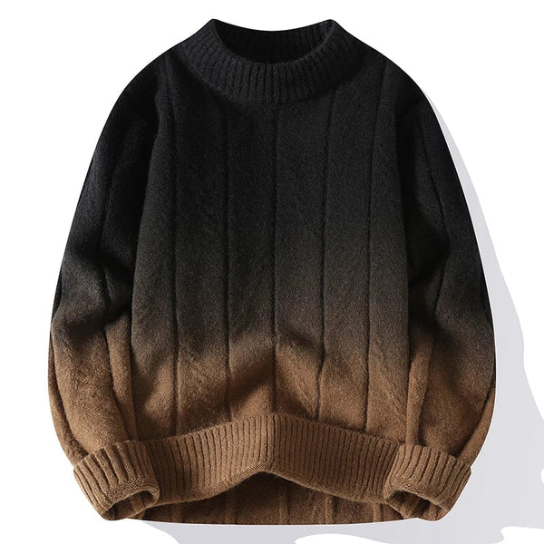 Iago - Men's Loose Color-Matching Knit Pullover