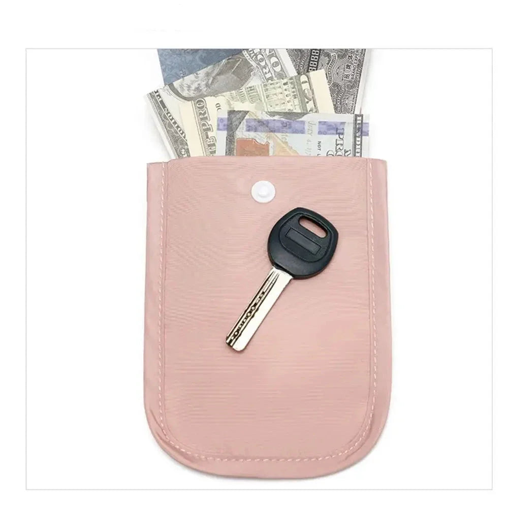 Sharifa - RFID Travel Bra Wallet with Adjustable Strap