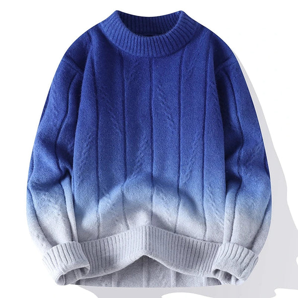 Iago - Men's Loose Color-Matching Knit Pullover