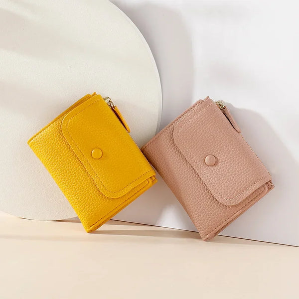 Joanna - Short Snap Closure Mini Travel Wallet