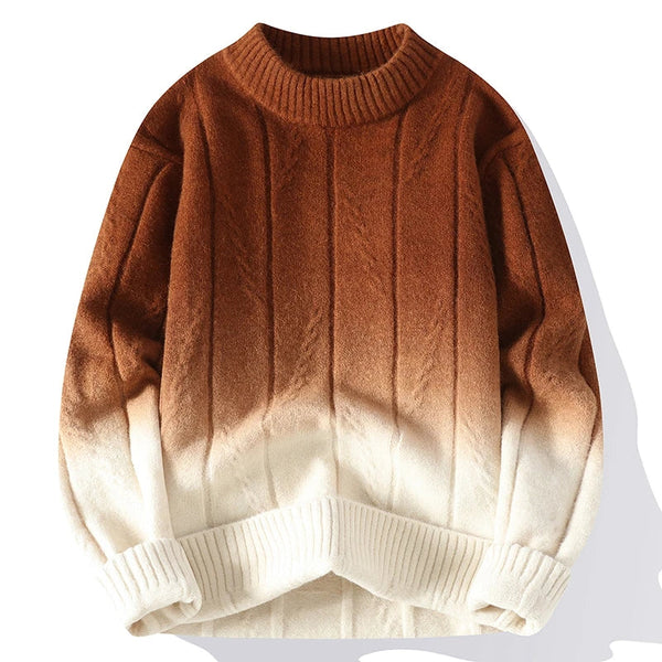 Iago - Men's Loose Color-Matching Knit Pullover