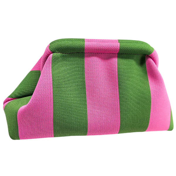 Jinkee - Striped Summer Makeup Cosmetic Clutch Bag