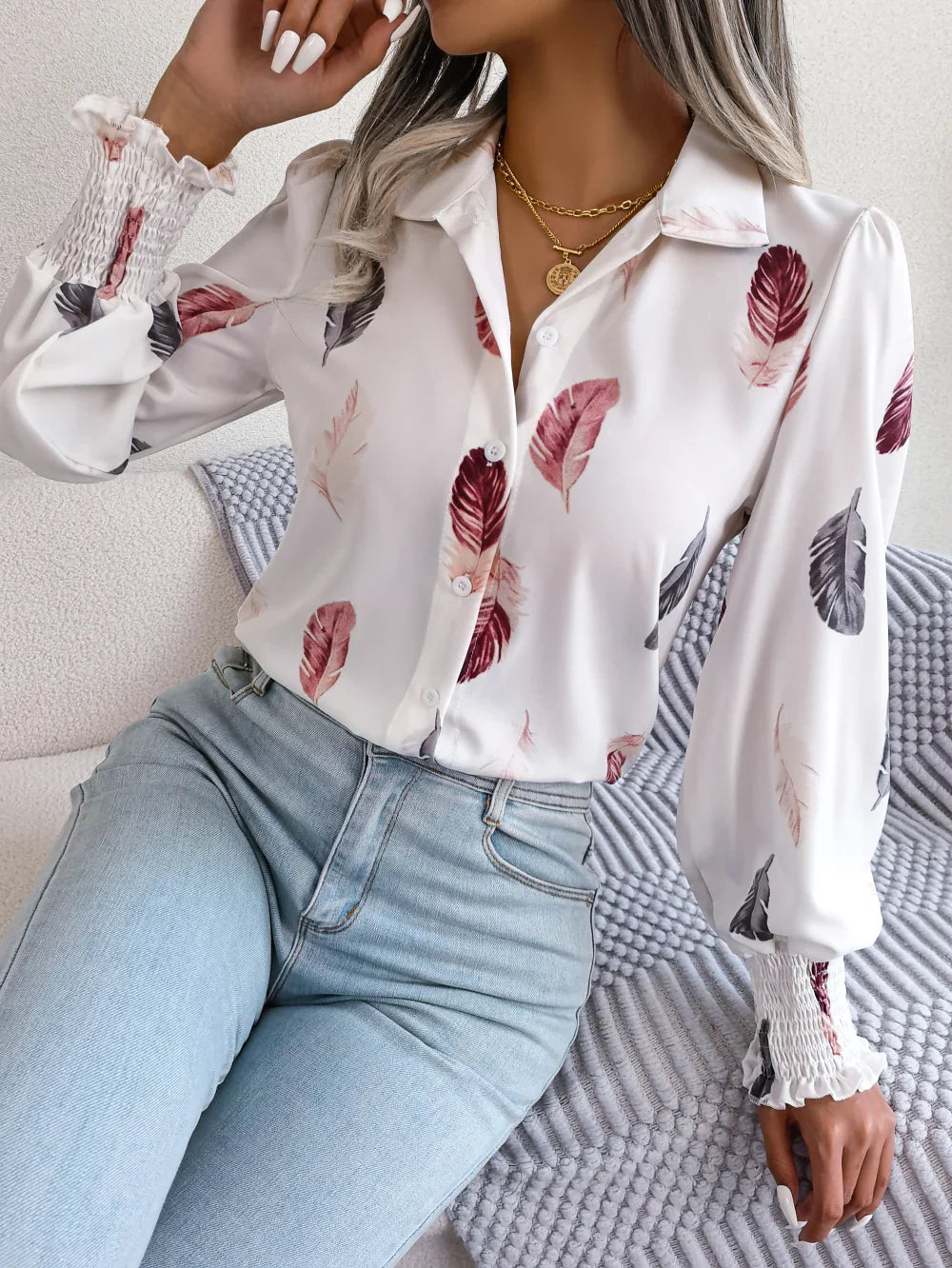 Salma - Floral Print Blouse