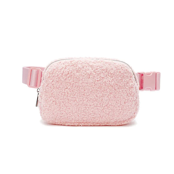 Jhovy - Casual Plush Crossbody Waist Bum Bag