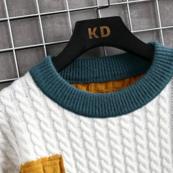 Isandro - Harajuku Knit Pullover for Men