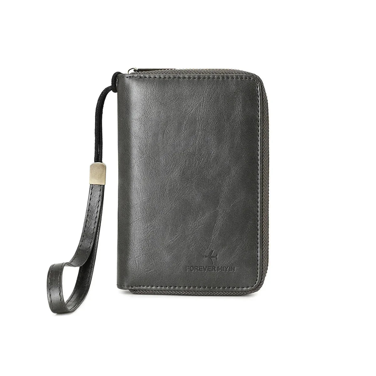 Amor - RFID Blocking Passport Holder Travel Wallet with Wrist Strap