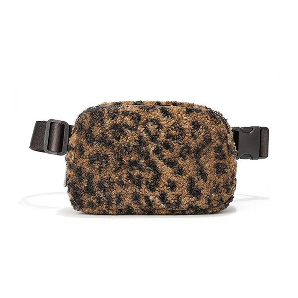 Jhovy - Casual Plush Crossbody Waist Bum Bag