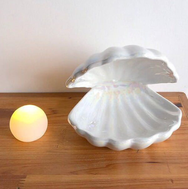 Chelly Chic Shell Lamp – Soft LED Glow – Elevate Your Coastal Decor