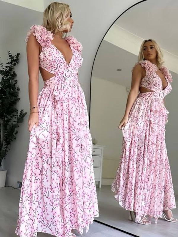 Carmella - Stunning Maxi Pink Dress