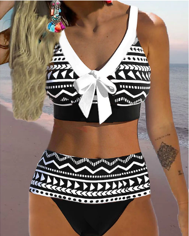 Rory - Geometric Print Bikini Set